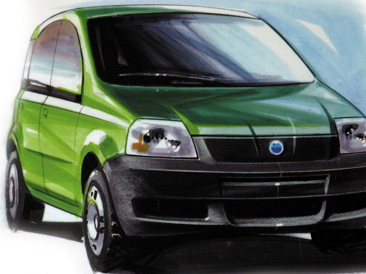 Fiat Panda seconda generazione design