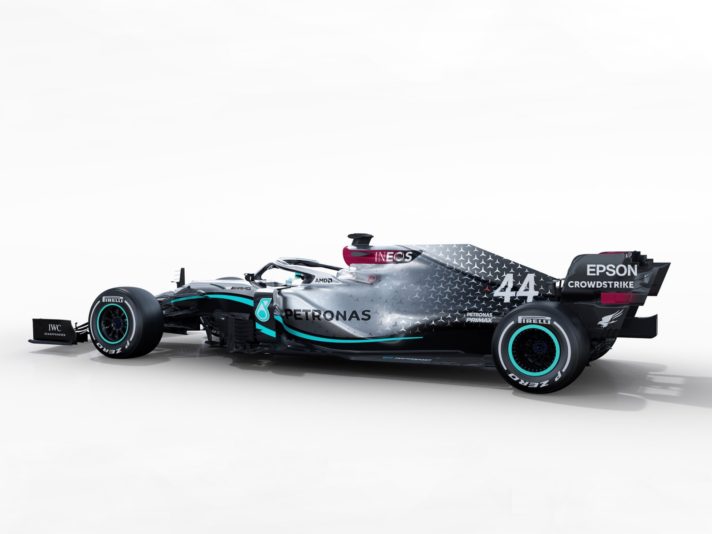 Mercedes F1 W11 EQ Power + tre quarti posteriore